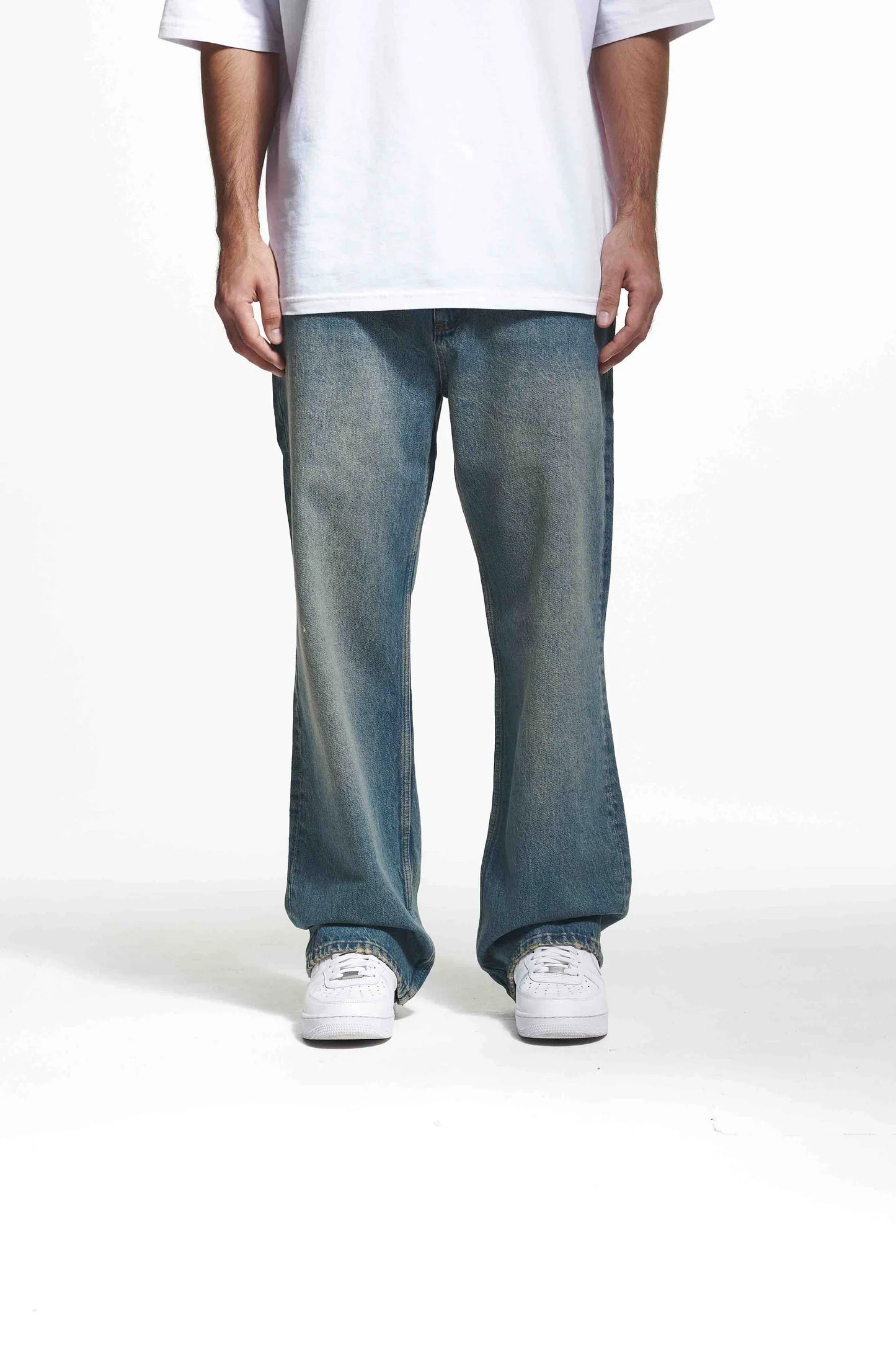 2Y Studios MEN Vintage Blue Baggy Jeans - 2YVBBJ