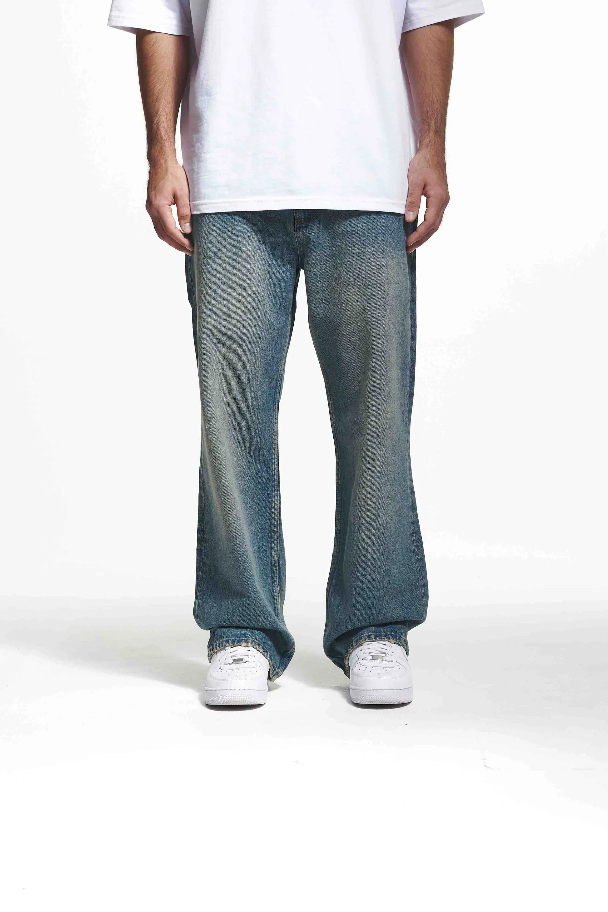 2Y Studios MEN Vintage Blue Baggy Jeans - 2YVBBJ