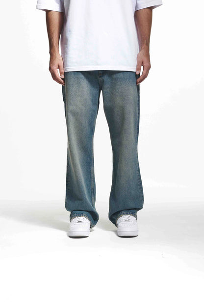 2Y Studios MEN Vintage Blue Baggy Jeans - 2YVBBJ