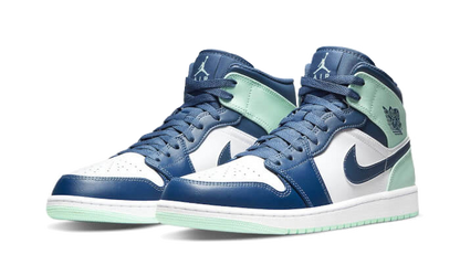Air Jordan Air Jordan 1 Mid Mystic Navy Mint Foam - 554724-413 / 554725-413