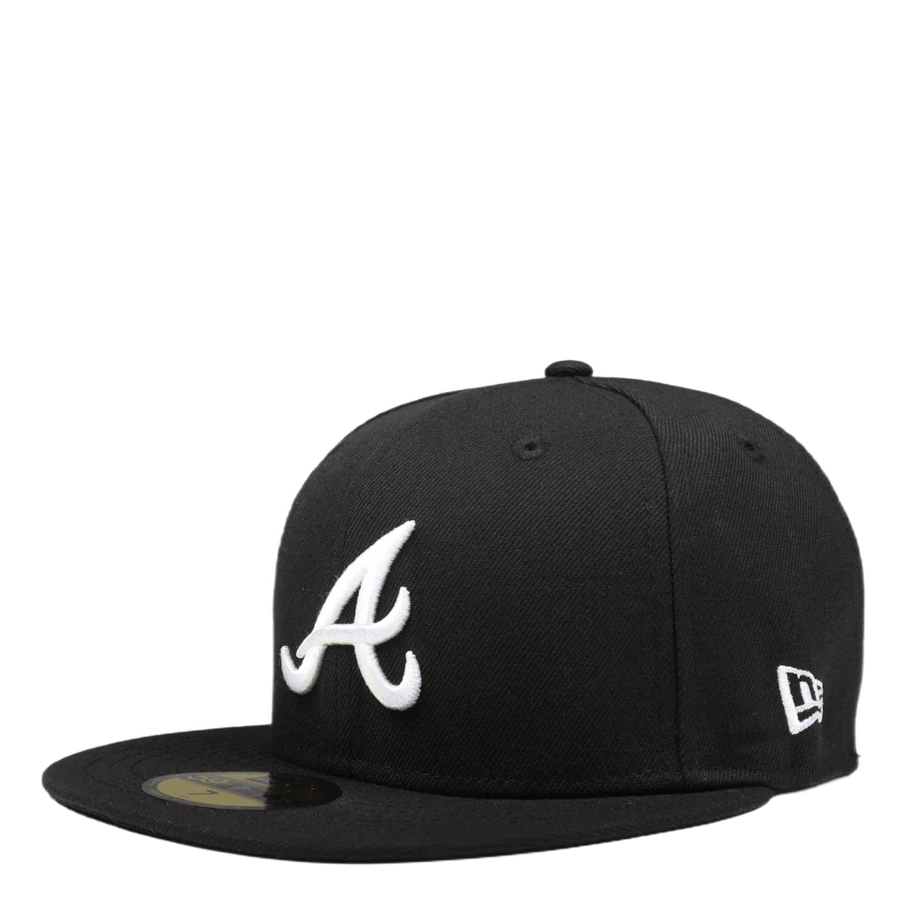New Era Fitted Cap Atlanta Black White - 10047487