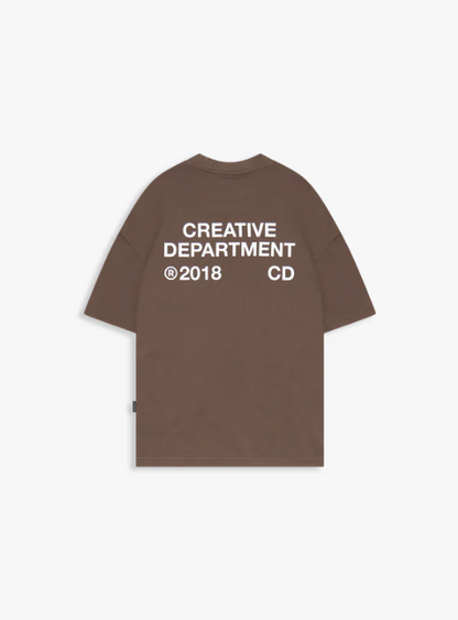 CREATIVE DEPT T-SHIRT BROWN - RETCDTSB4554