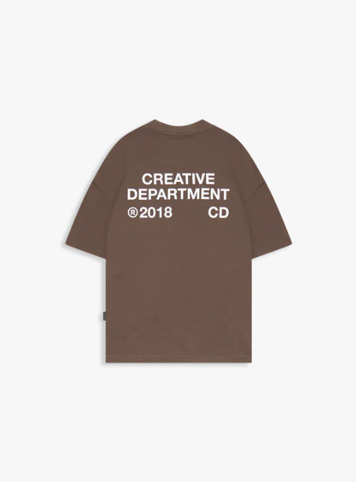 CREATIVE DEPT T-SHIRT BROWN - RETCDTSB4554