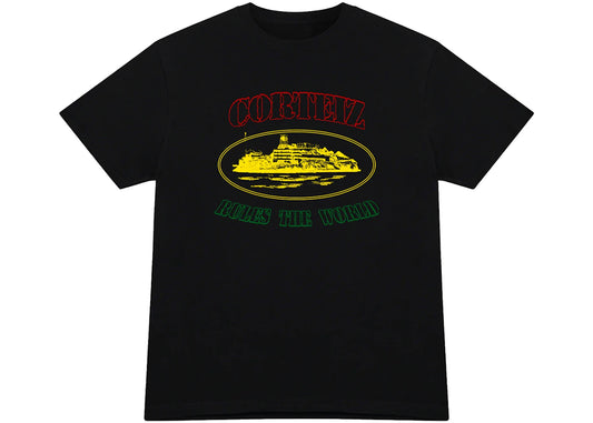Corteiz Irie Alcatraz Tee Black - CORT-COIATBXX-MULTI