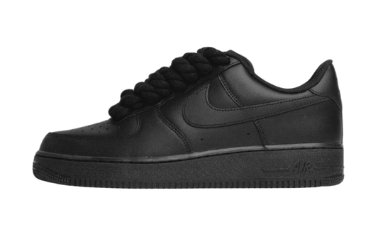 Air Force 1 Black Rope Laces Black - THREE52RLBB