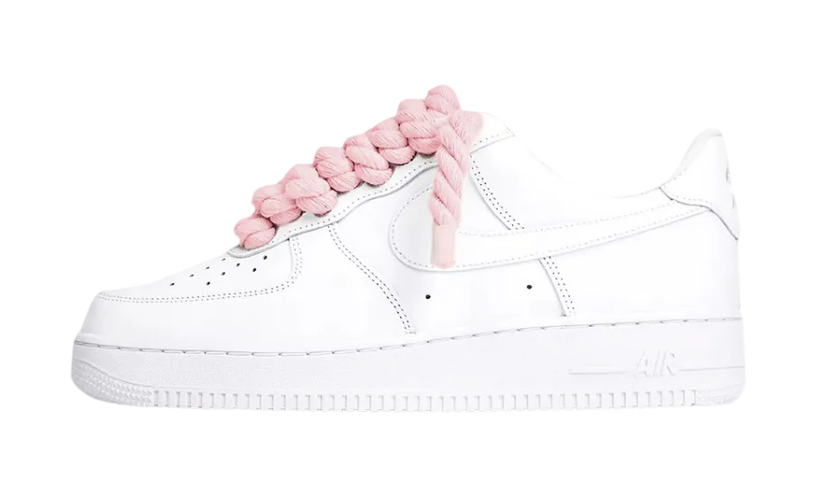 Air Force 1 White Rope Laces Pink - THREE52RLWP