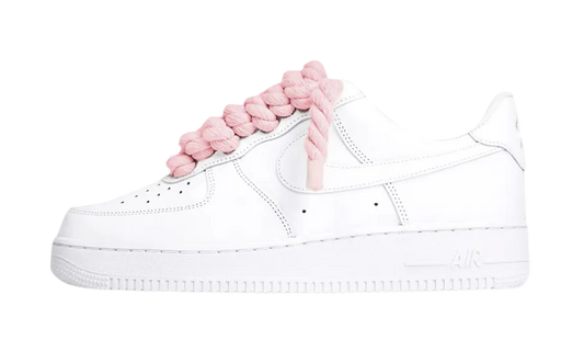 Air Force 1 White Rope Laces Pink - THREE52RLWP