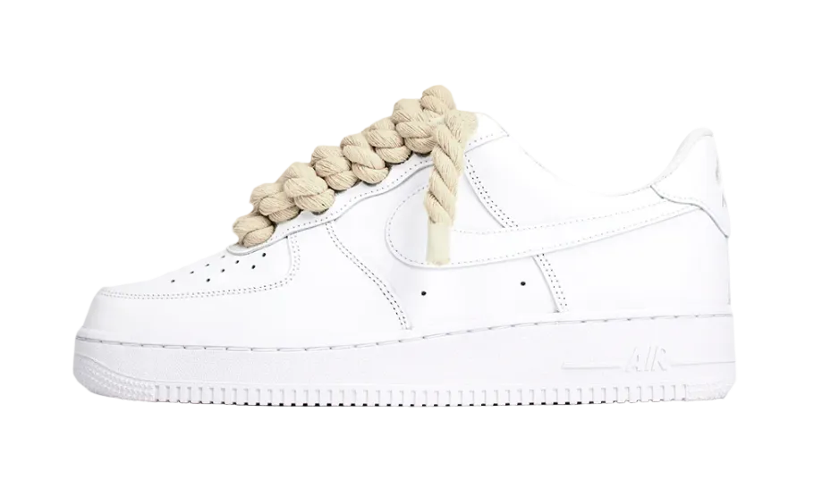 Air Force 1 White Rope Laces Creme - THREE52RL