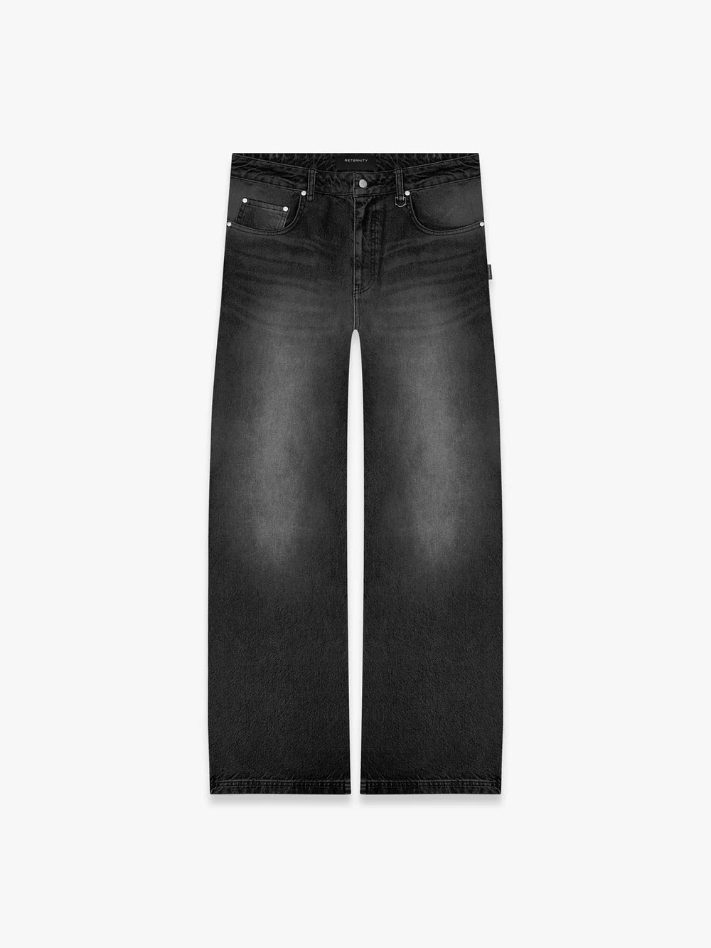 Essentials  Baggy Denim - Washed Black - RETERNEBDWB