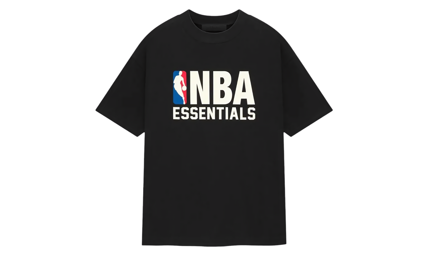 Fear of God Essentials NBA Tee Black White