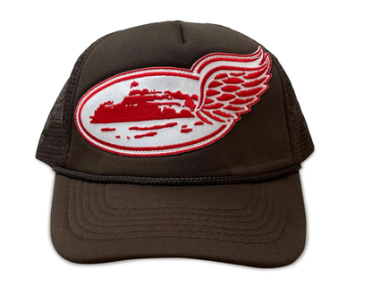 Corteiz Alcatraz Wing Trucker Hat Brown - Corteiz Alcatraz Wing Trucker Hat Brown