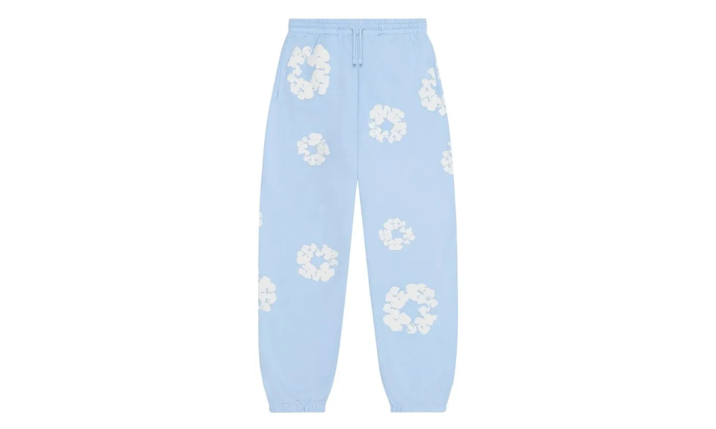 Denim Tears The Cotton Wreath Sweatpants Powder Blue - DT-DTTCWS-POWDERBLUE