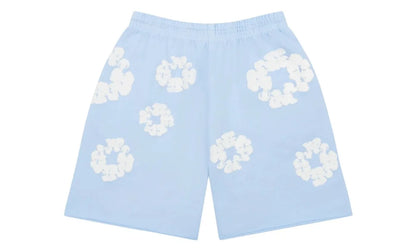 Denim Tears The Cotton Wreath Sweatshorts Powder Blue - DT-DTTCWS-POWDERBLUE