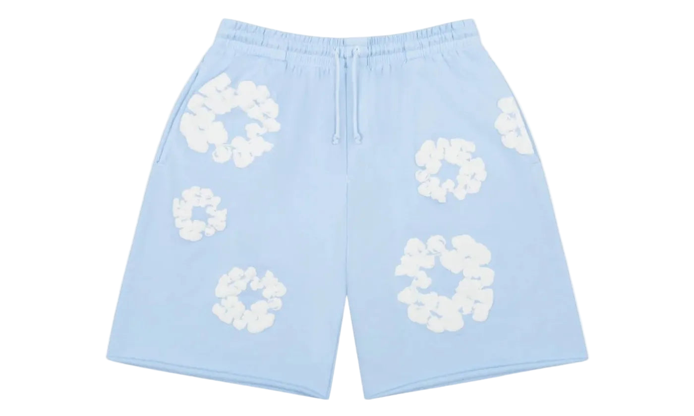 Denim Tears The Cotton Wreath Sweatshorts Powder Blue - DT-DTTCWS-POWDERBLUE