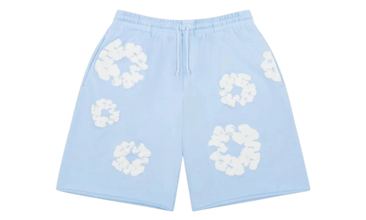 Denim Tears The Cotton Wreath Sweatshorts Powder Blue - DT-DTTCWS-POWDERBLUE